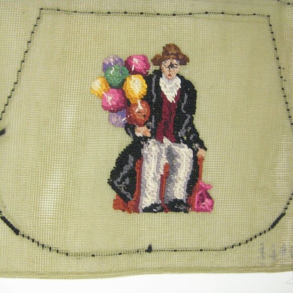 Paragon Crewel Embroidery Purse Form Needlecraft Royal Doulton Canvas Vintage - Picture 5 of 12